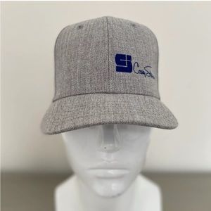 CS Grey Herringbone Logo Signature Adjustable Hat
